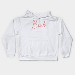 Bride Rose Script Kids Hoodie